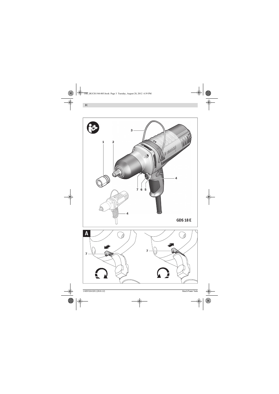 Bosch GDS 18 E Professional User Manual | Page 3 / 131