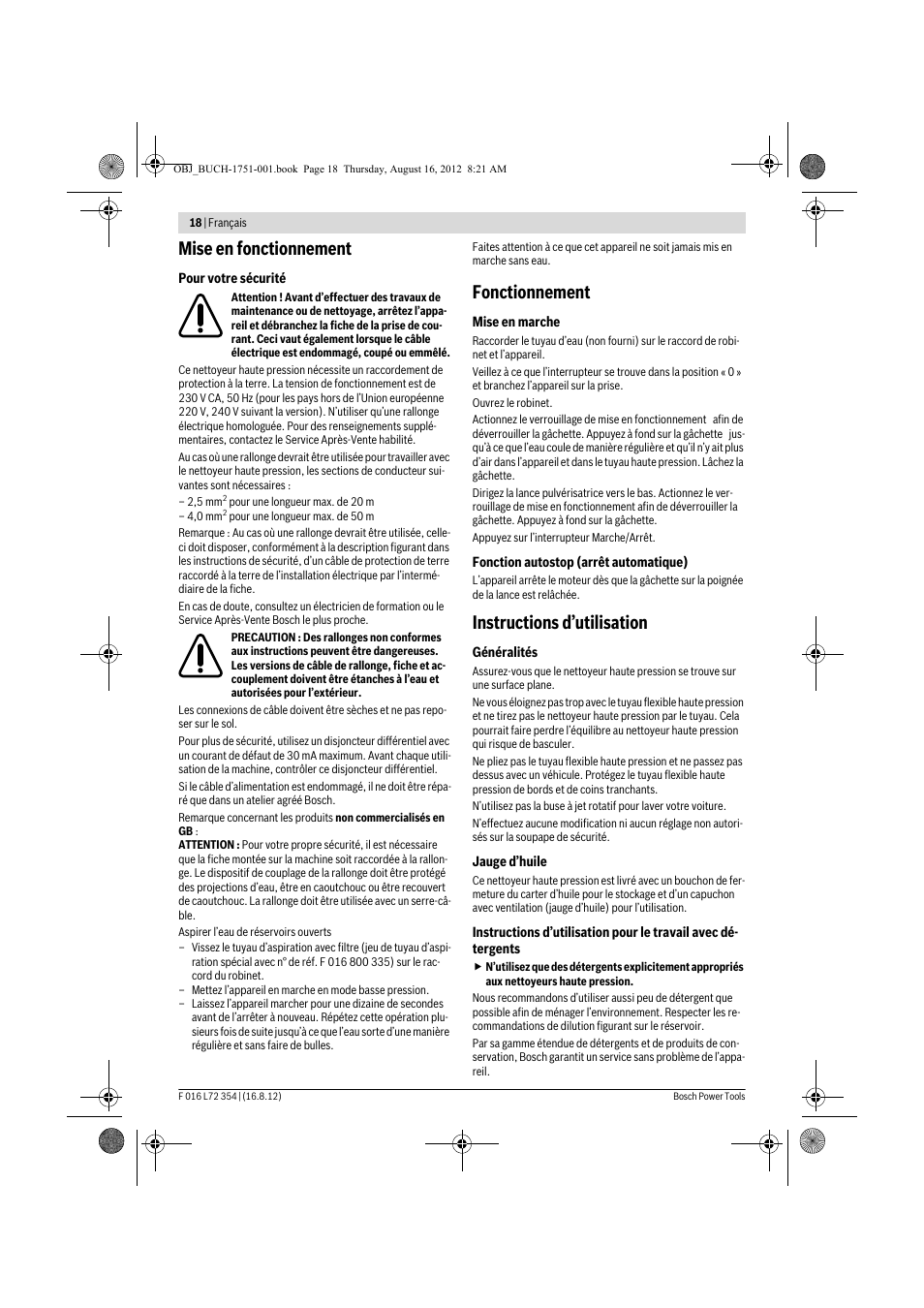 Mise en fonctionnement, Fonctionnement, Instructions d’utilisation | Bosch GHP 5-13 C User Manual | Page 18 / 178