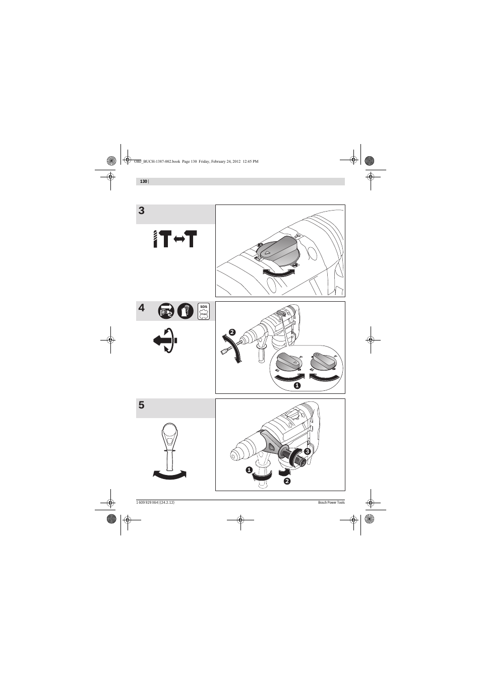 Bosch GBH 8-45 DV Professional User Manual | Page 130 / 132