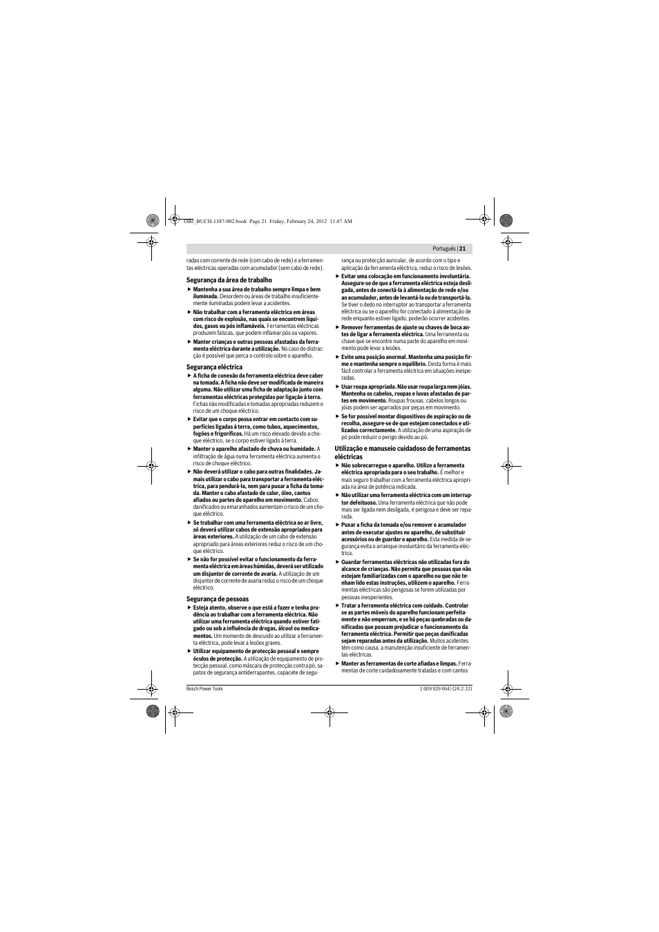 Bosch GBH 8-45 DV Professional User Manual | Page 21 / 132