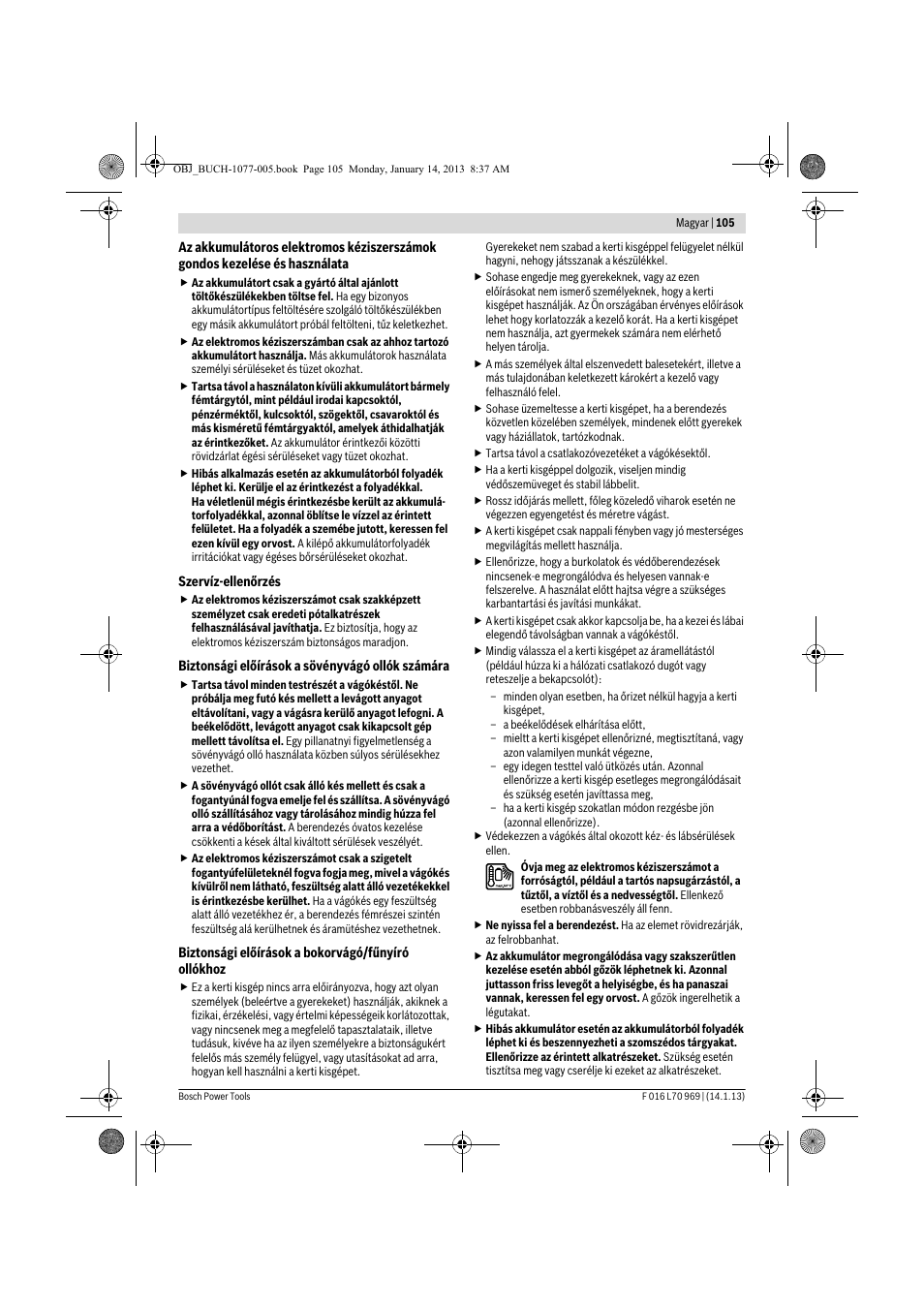 Bosch AGS 7,2 LI User Manual | Page 105 / 177