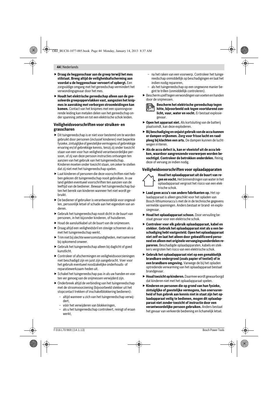 Bosch AGS 7,2 LI User Manual | Page 44 / 177