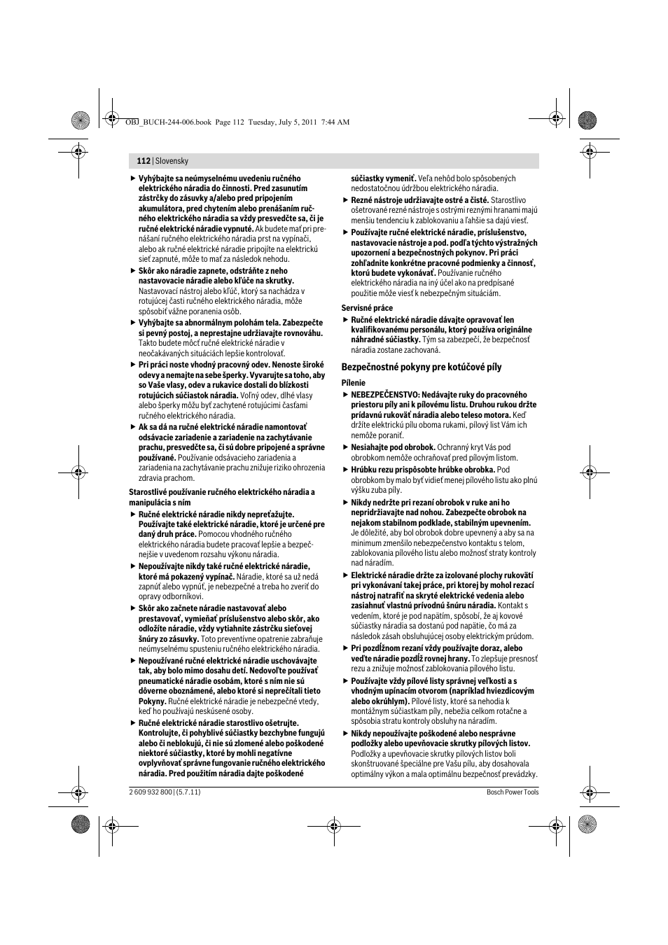 Bosch GKS Professional 55 User Manual | Page 112 / 213