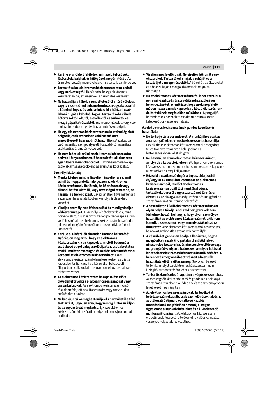 Bosch GKS Professional 55 User Manual | Page 119 / 213