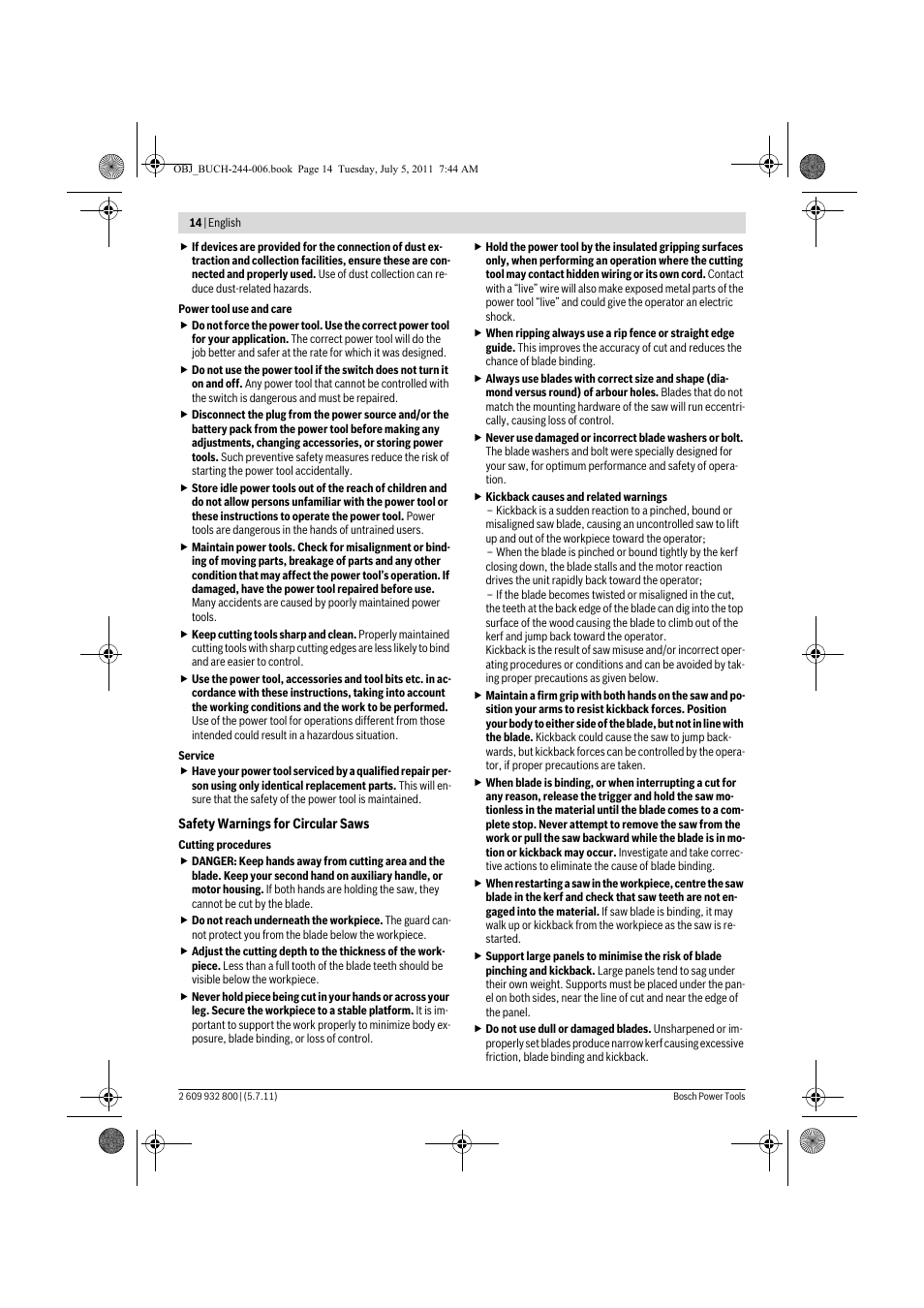 Bosch GKS Professional 55 User Manual | Page 14 / 213