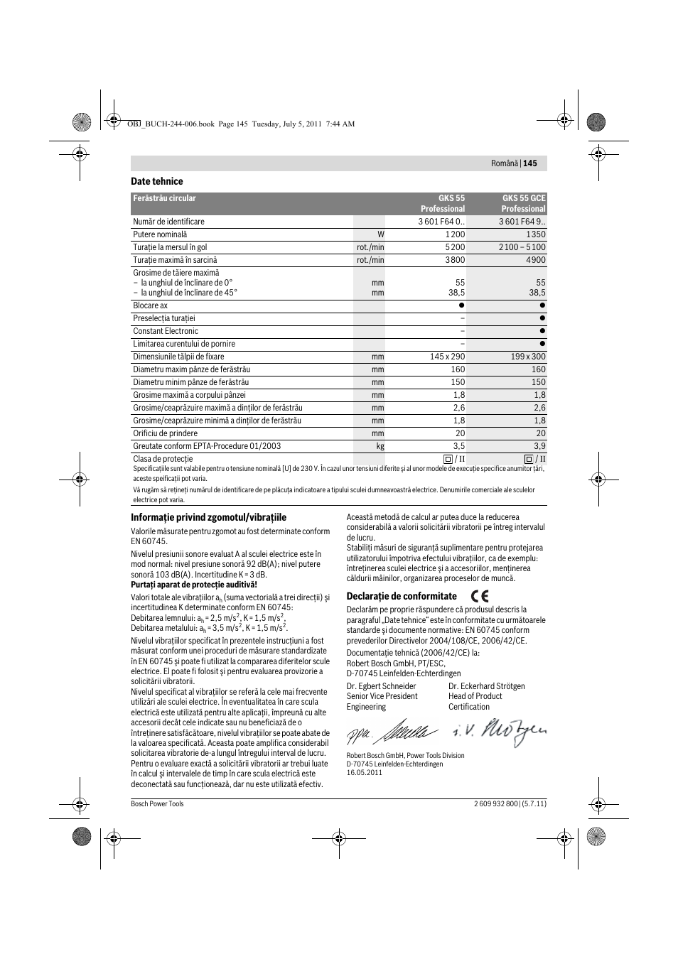 Bosch GKS Professional 55 User Manual | Page 145 / 213