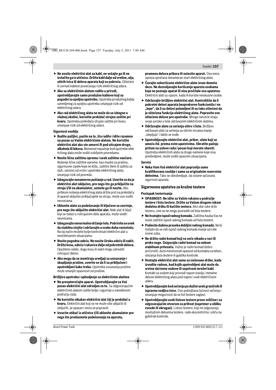 Bosch GKS Professional 55 User Manual | Page 157 / 213