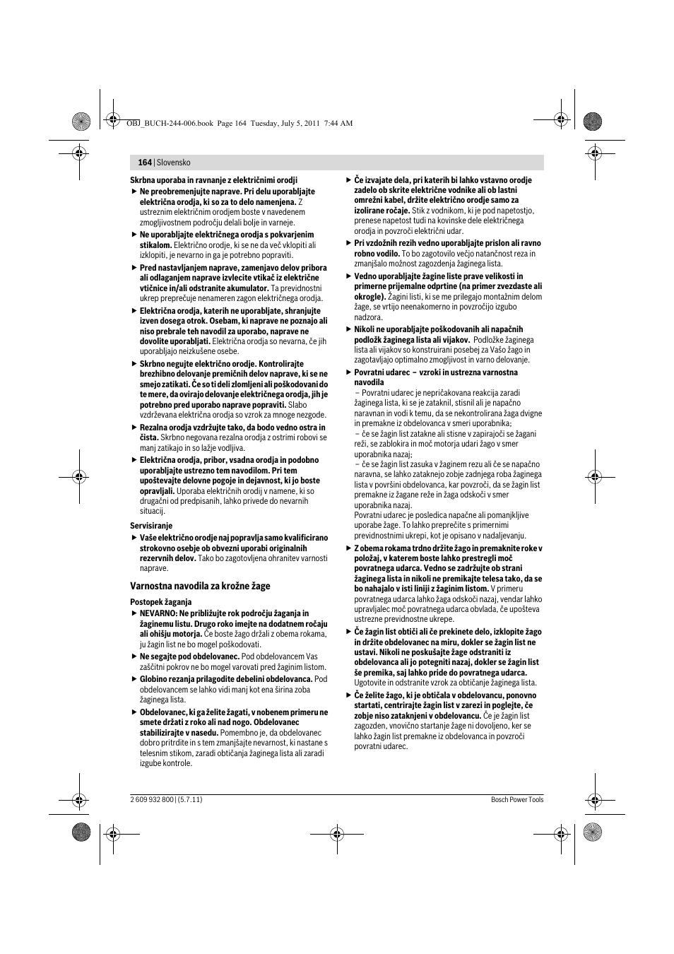 Bosch GKS Professional 55 User Manual | Page 164 / 213