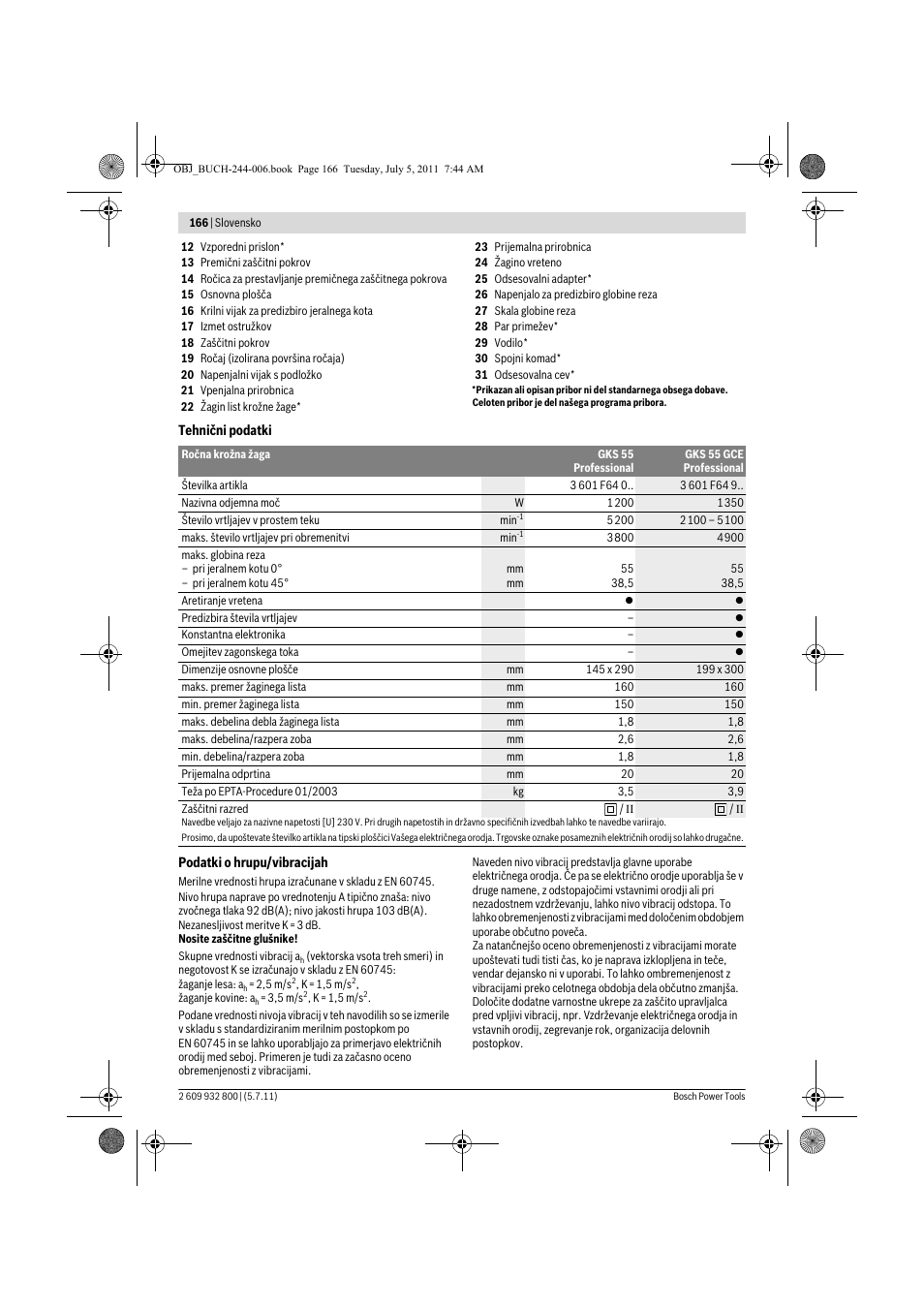 Bosch GKS Professional 55 User Manual | Page 166 / 213