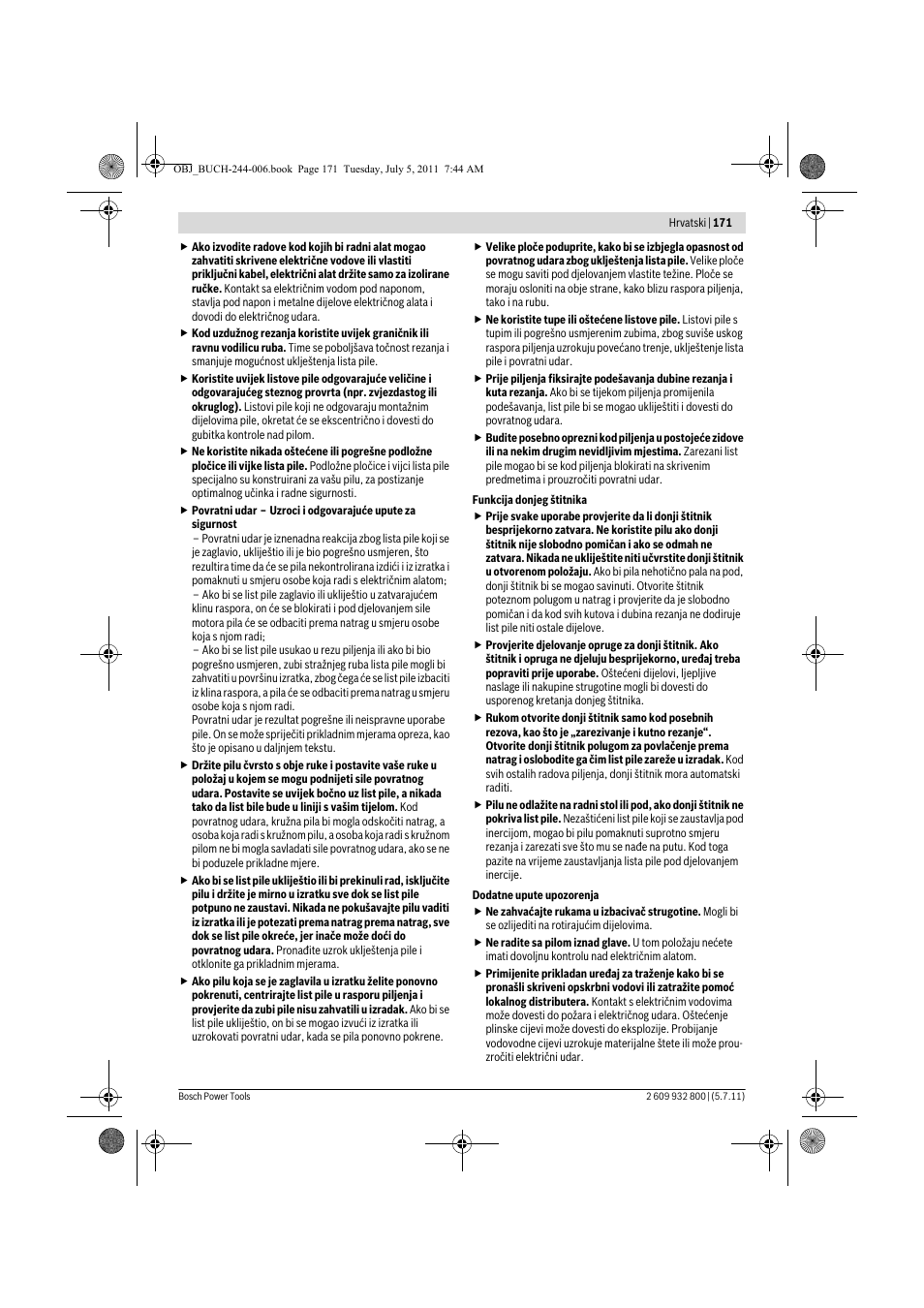 Bosch GKS Professional 55 User Manual | Page 171 / 213