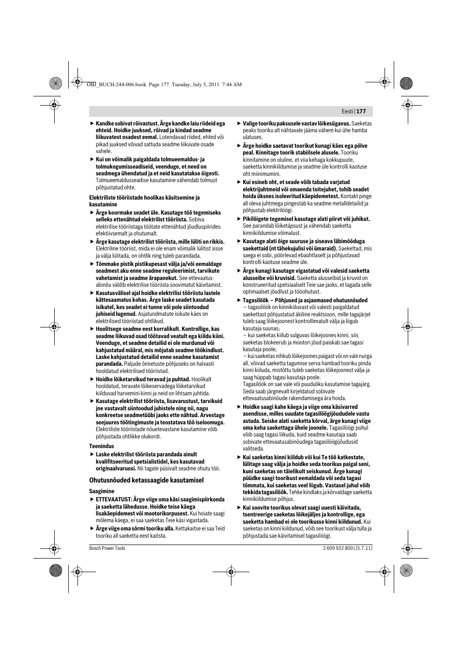 Bosch GKS Professional 55 User Manual | Page 177 / 213