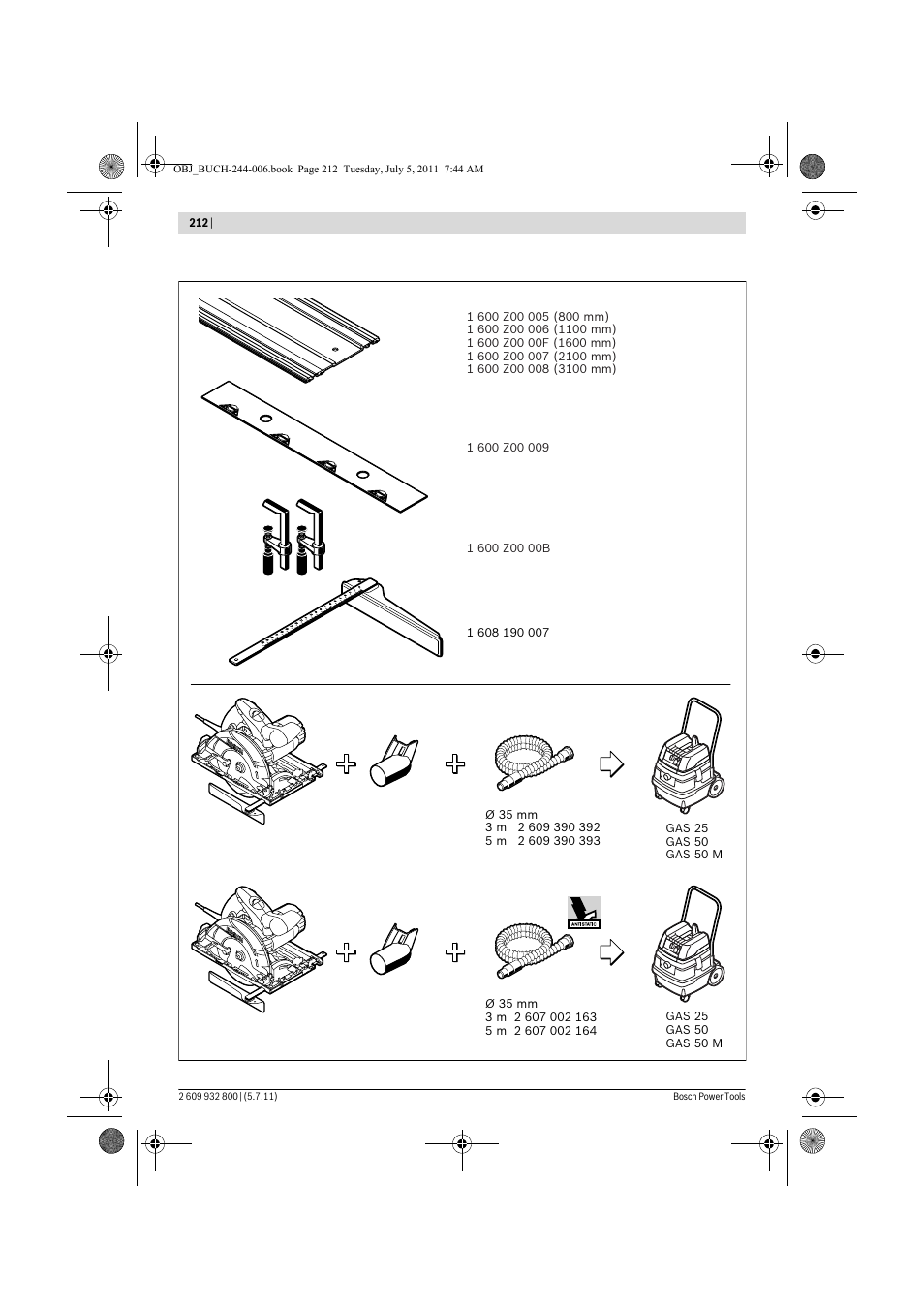 Bosch GKS Professional 55 User Manual | Page 212 / 213