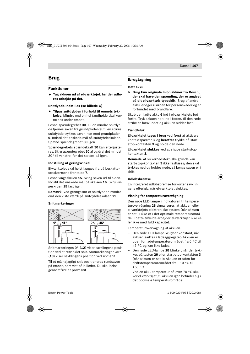 Brug | Bosch GKS 36 V-LI Professional User Manual | Page 107 / 349