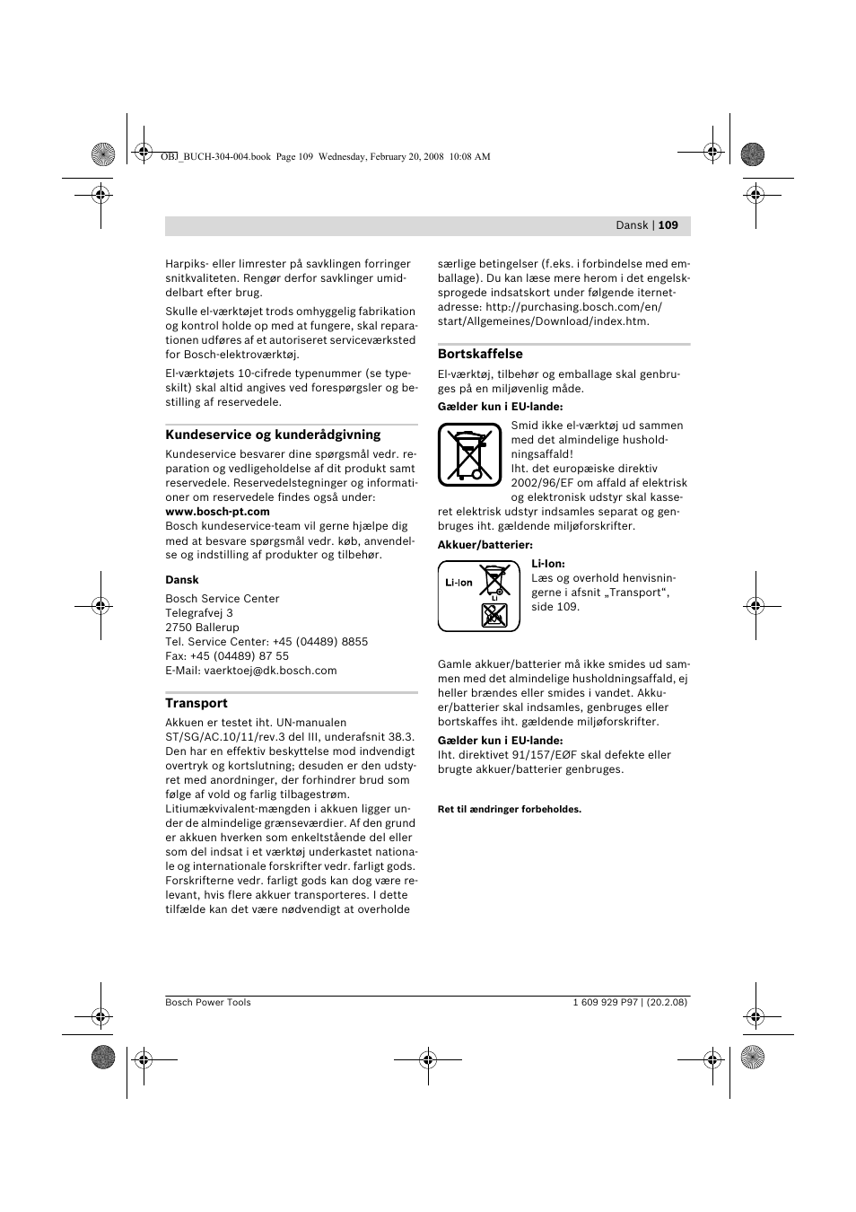 Bosch GKS 36 V-LI Professional User Manual | Page 109 / 349