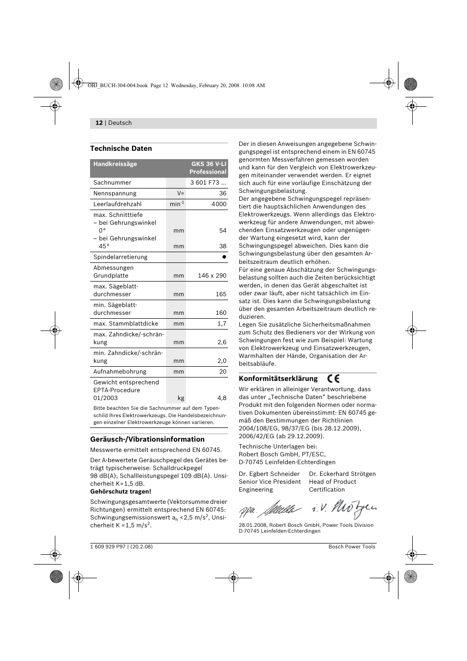 Bosch GKS 36 V-LI Professional User Manual | Page 12 / 349