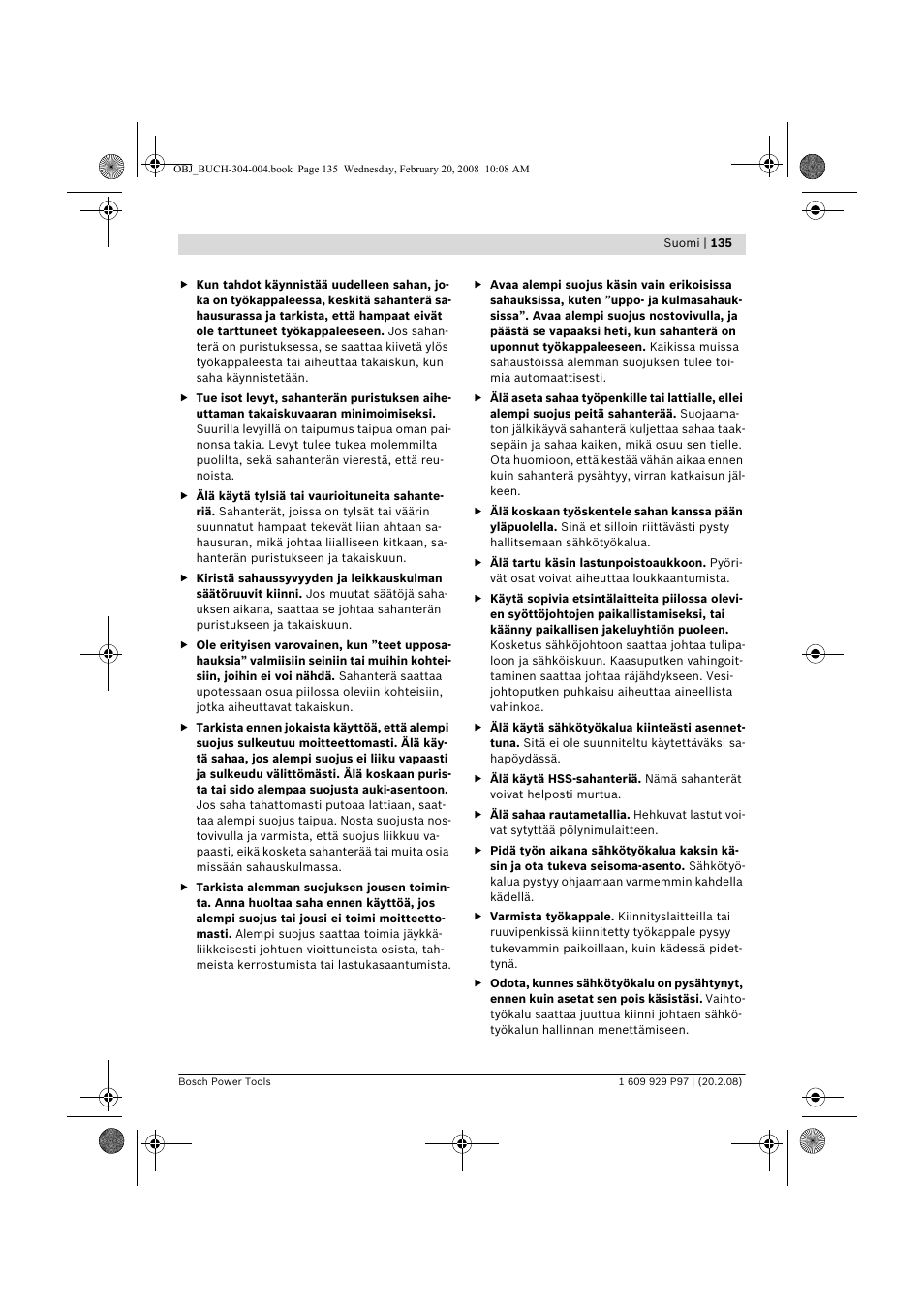 Bosch GKS 36 V-LI Professional User Manual | Page 135 / 349