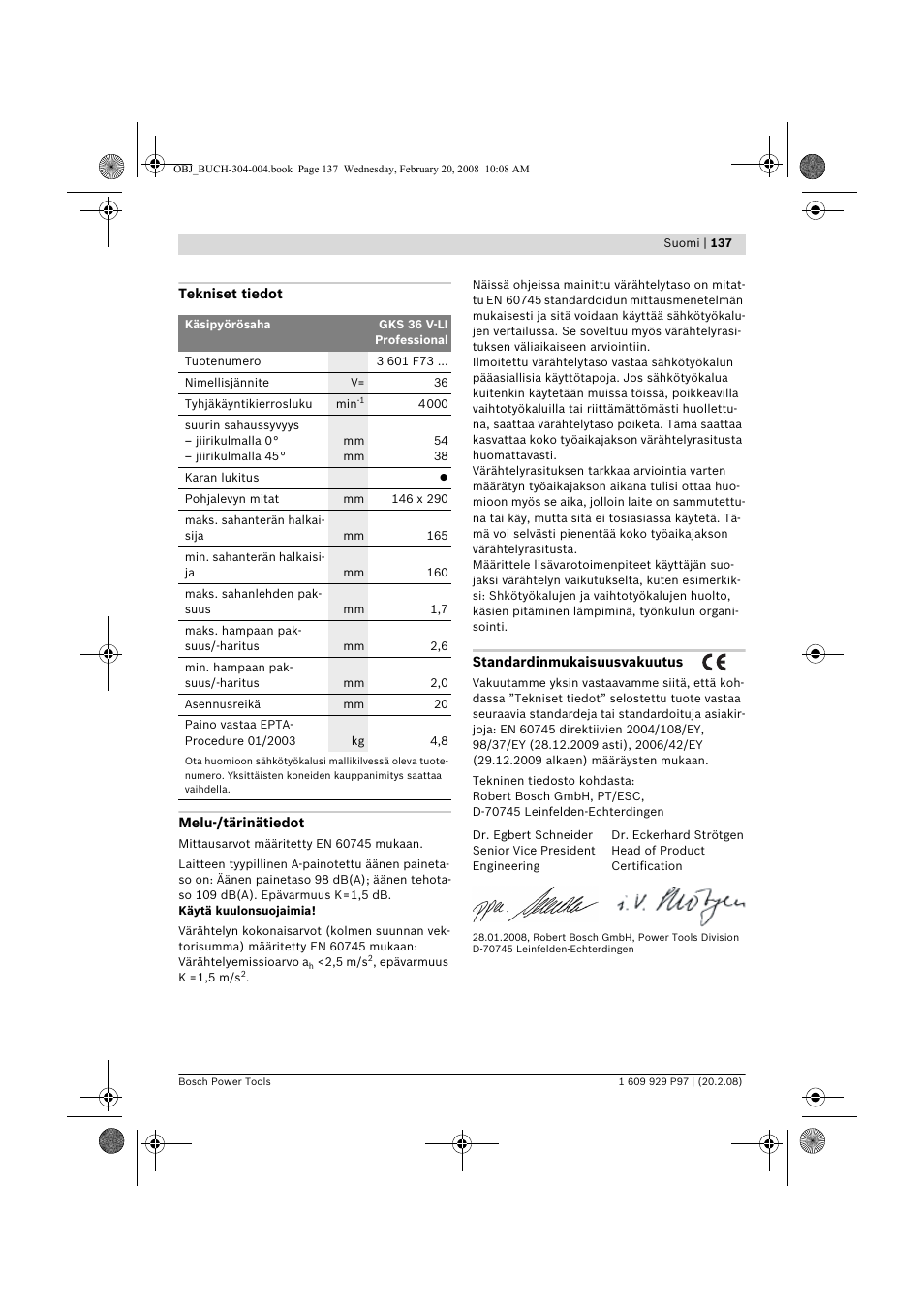 Bosch GKS 36 V-LI Professional User Manual | Page 137 / 349