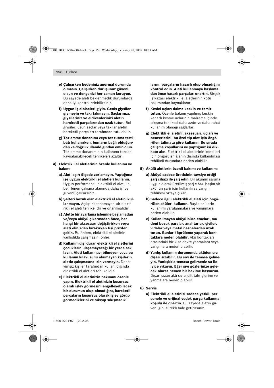 Bosch GKS 36 V-LI Professional User Manual | Page 158 / 349