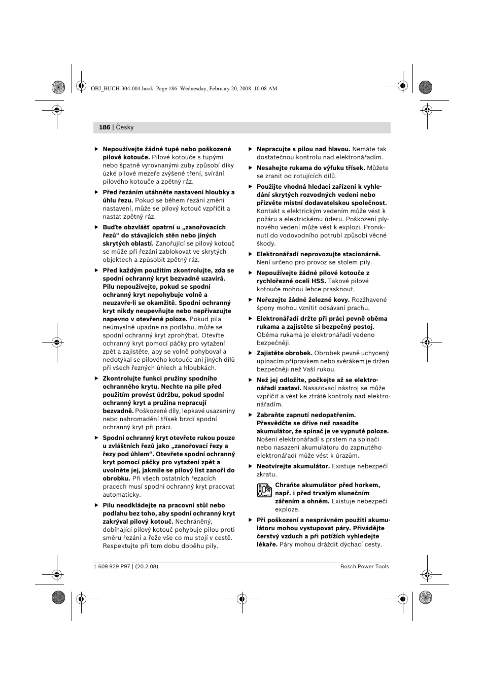 Bosch GKS 36 V-LI Professional User Manual | Page 186 / 349