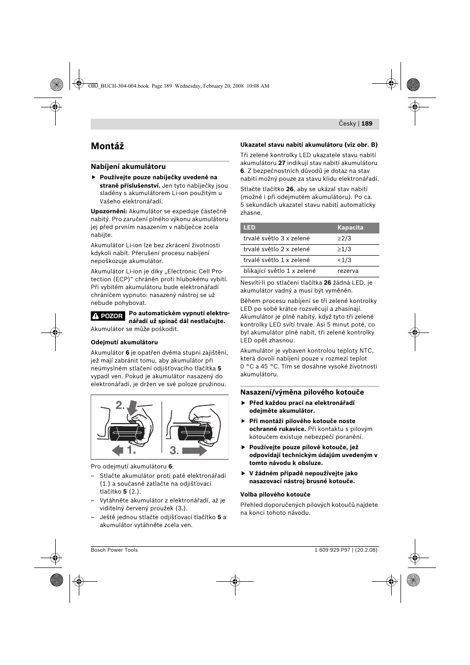 Montáž | Bosch GKS 36 V-LI Professional User Manual | Page 189 / 349