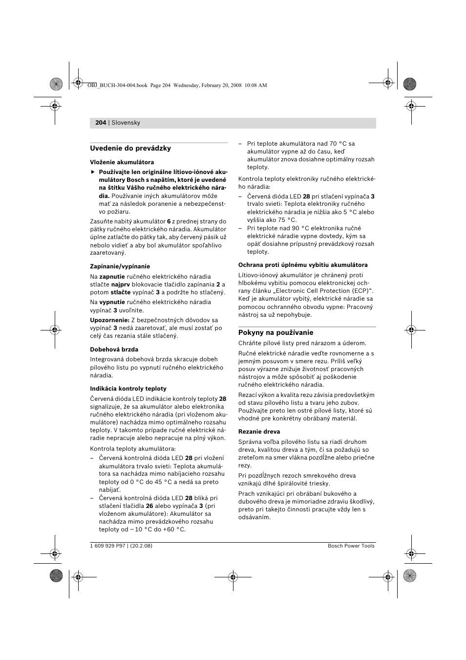 Bosch GKS 36 V-LI Professional User Manual | Page 204 / 349