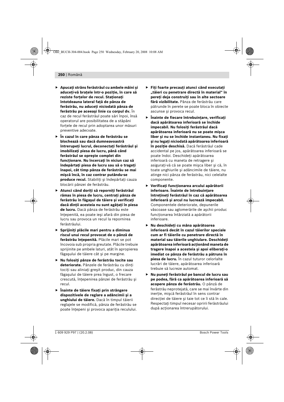 Bosch GKS 36 V-LI Professional User Manual | Page 250 / 349