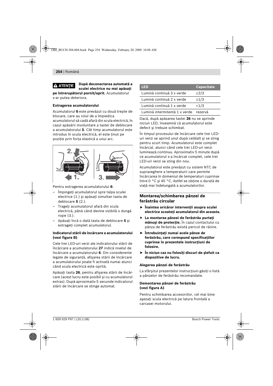 Bosch GKS 36 V-LI Professional User Manual | Page 254 / 349