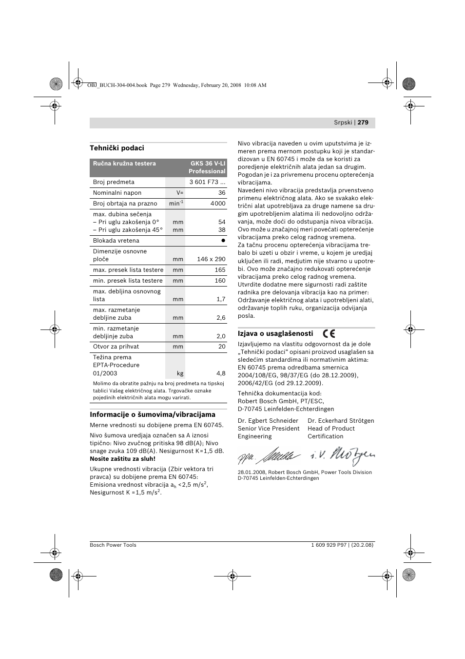 Bosch GKS 36 V-LI Professional User Manual | Page 279 / 349