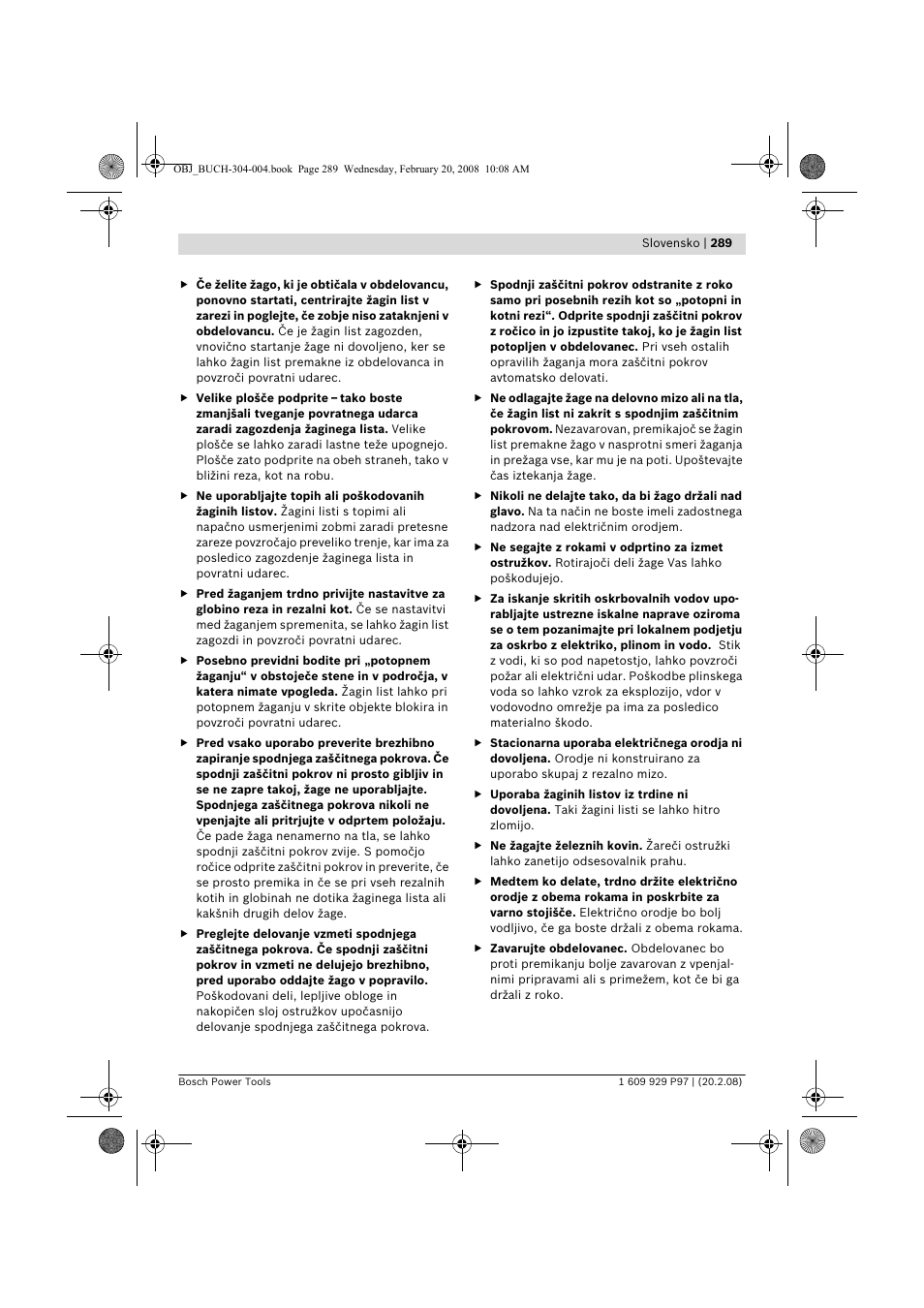 Bosch GKS 36 V-LI Professional User Manual | Page 289 / 349