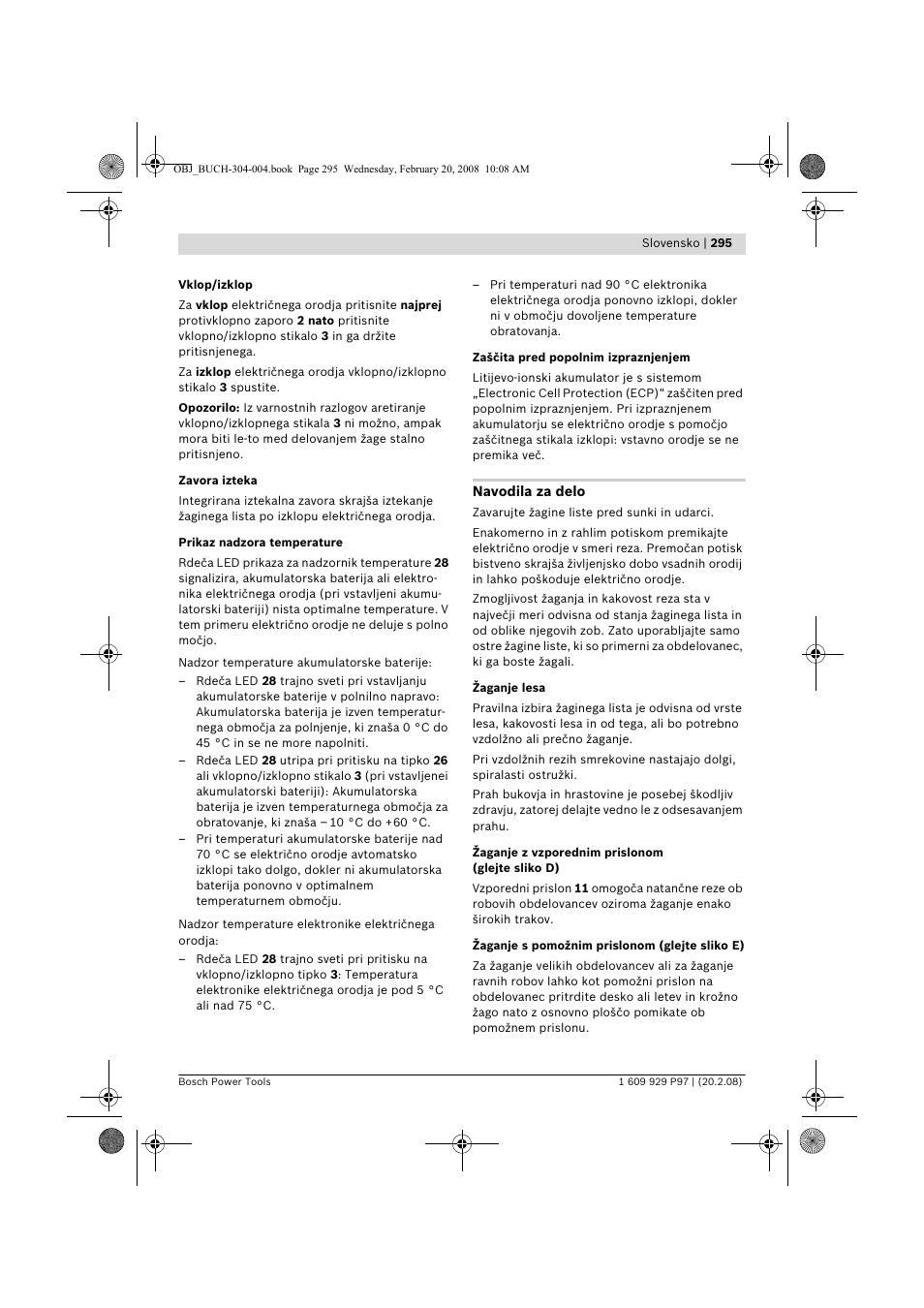 Bosch GKS 36 V-LI Professional User Manual | Page 295 / 349