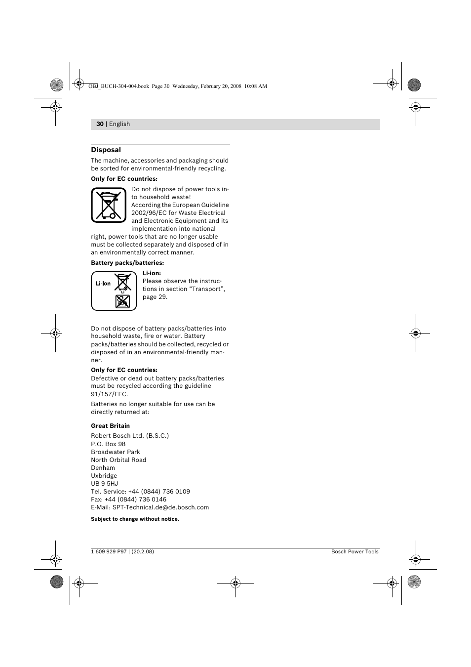 Bosch GKS 36 V-LI Professional User Manual | Page 30 / 349