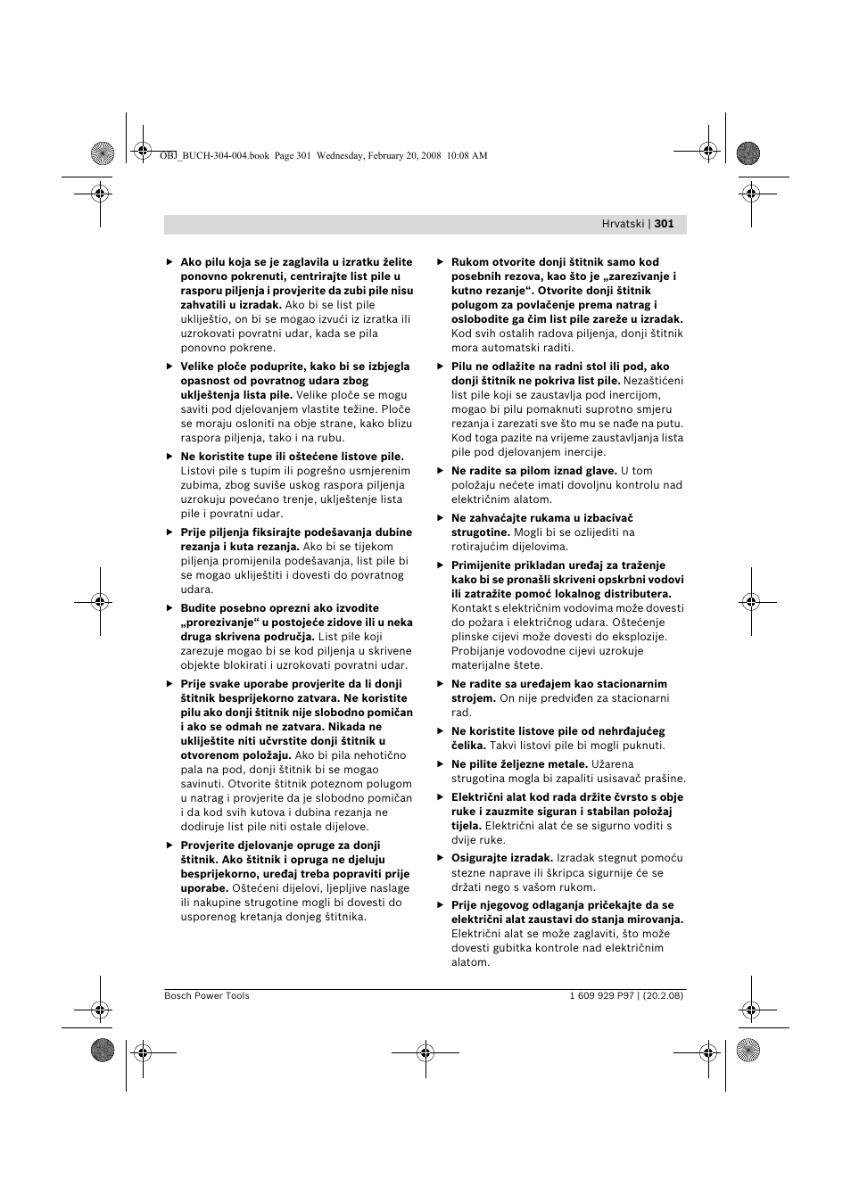 Bosch GKS 36 V-LI Professional User Manual | Page 301 / 349