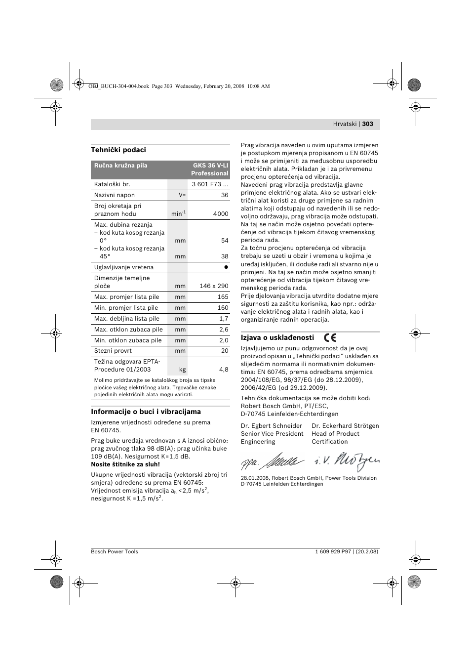 Bosch GKS 36 V-LI Professional User Manual | Page 303 / 349