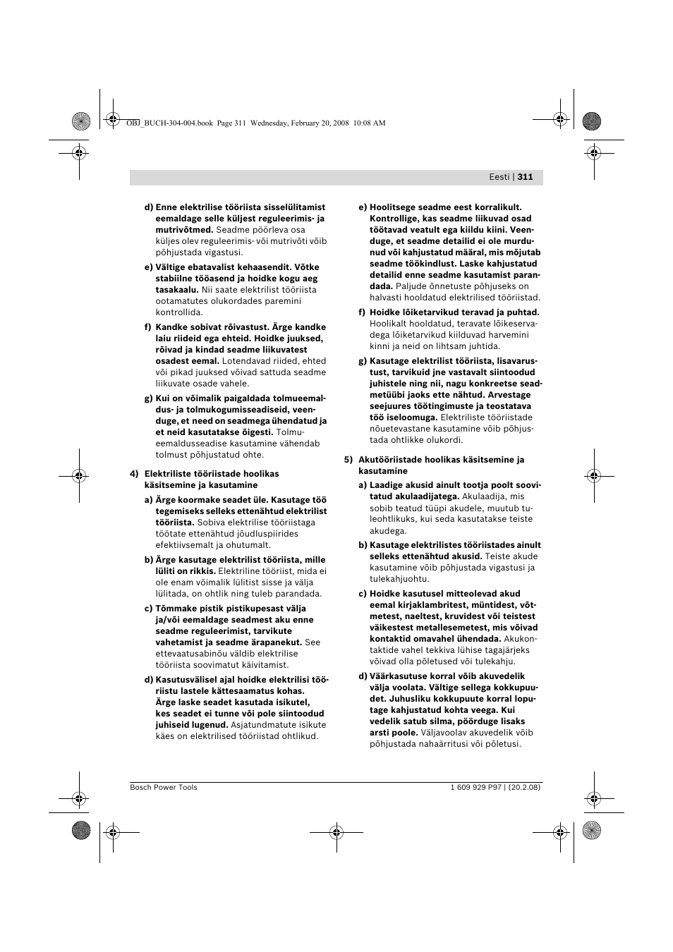 Bosch GKS 36 V-LI Professional User Manual | Page 311 / 349