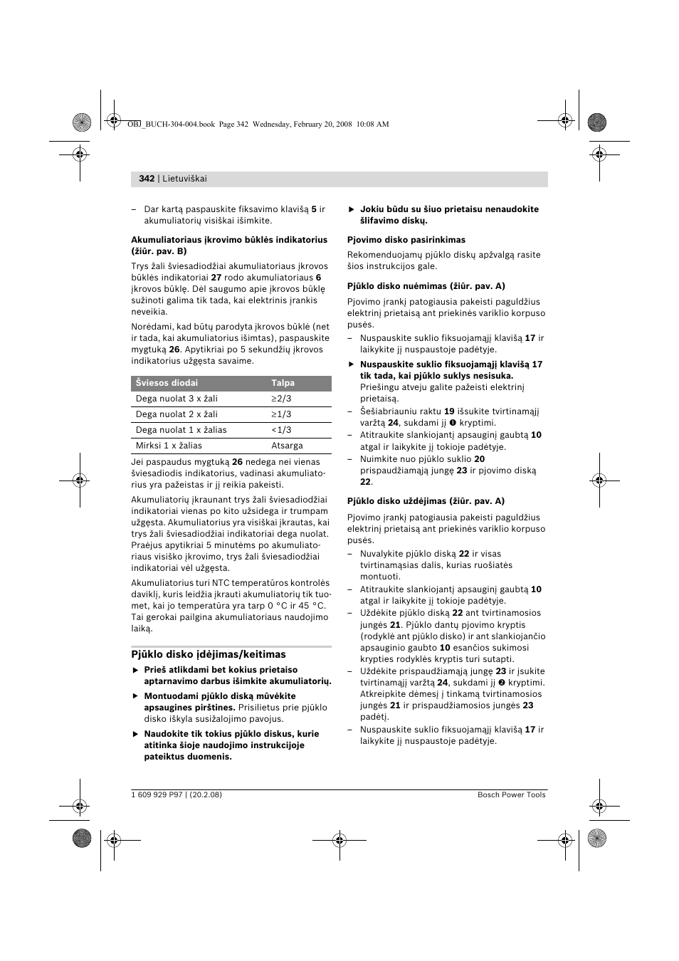 Bosch GKS 36 V-LI Professional User Manual | Page 342 / 349