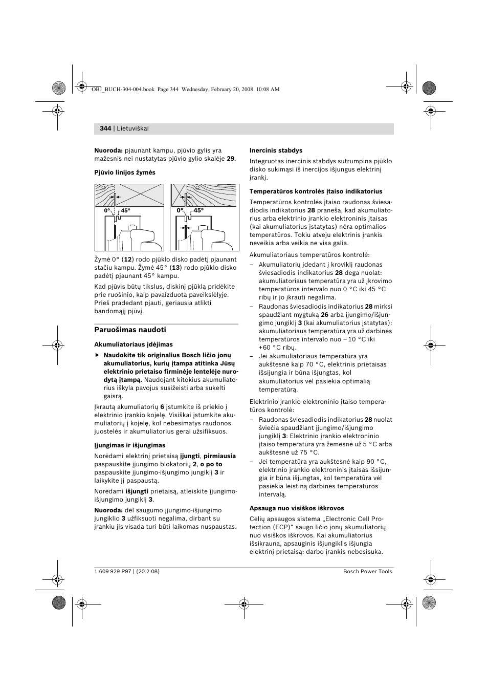 Bosch GKS 36 V-LI Professional User Manual | Page 344 / 349