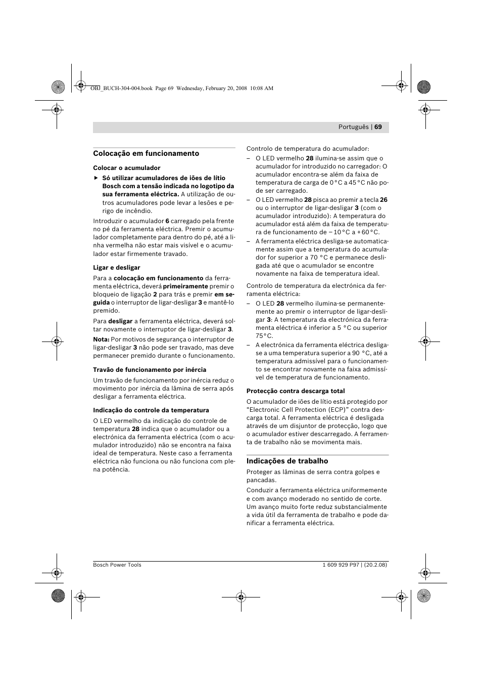 Bosch GKS 36 V-LI Professional User Manual | Page 69 / 349