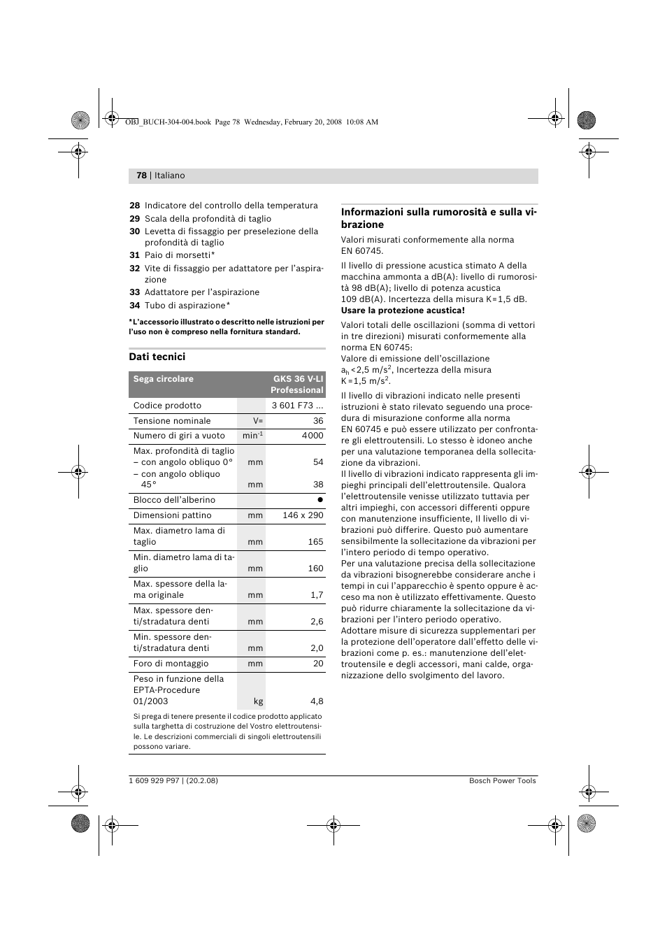 Bosch GKS 36 V-LI Professional User Manual | Page 78 / 349