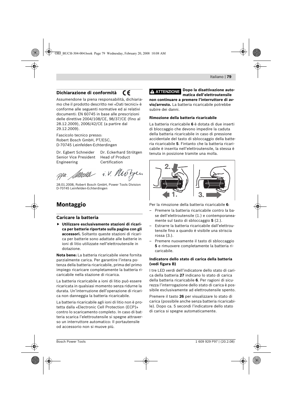 Montaggio | Bosch GKS 36 V-LI Professional User Manual | Page 79 / 349