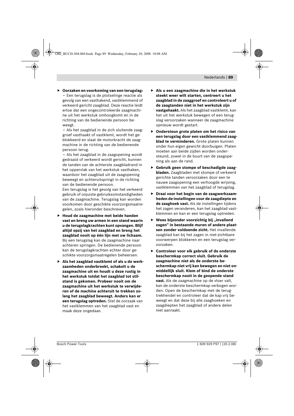 Bosch GKS 36 V-LI Professional User Manual | Page 89 / 349