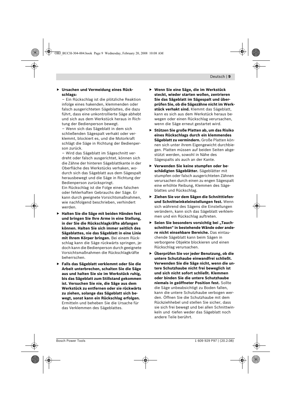 Bosch GKS 36 V-LI Professional User Manual | Page 9 / 349