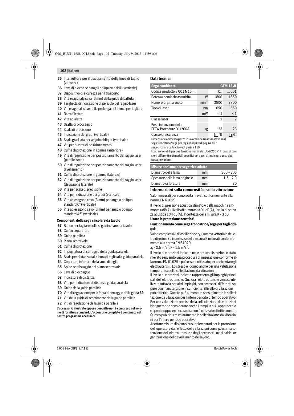 Bosch GTM 12 JL Professional User Manual | Page 102 / 485