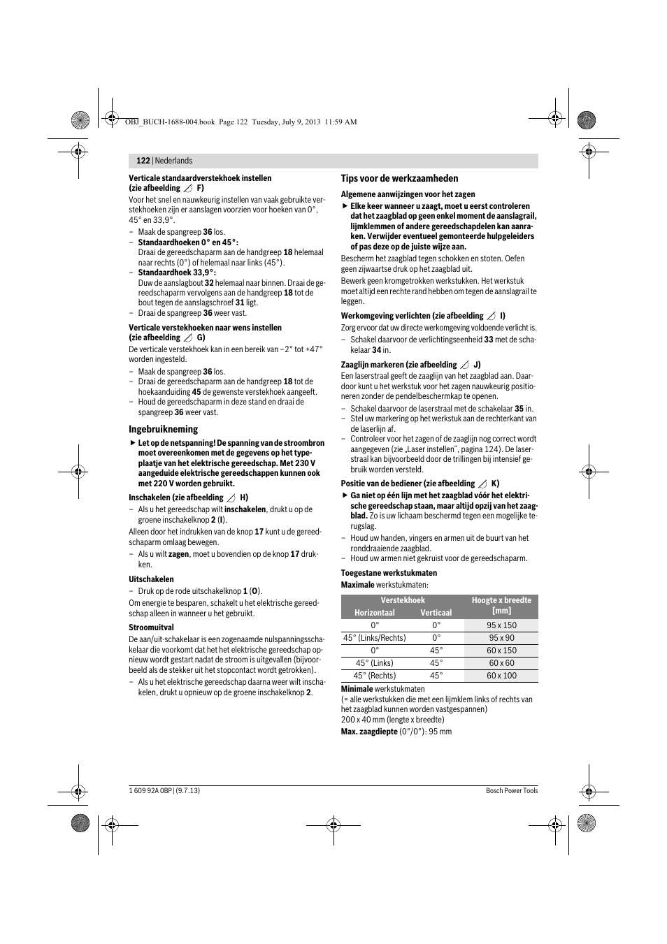 Bosch GTM 12 JL Professional User Manual | Page 122 / 485