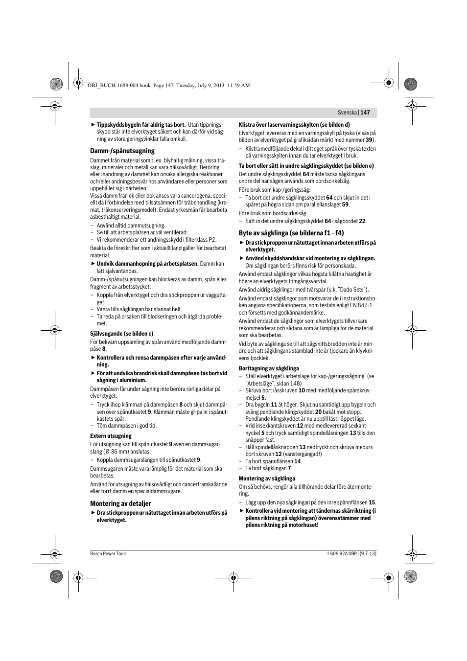 Bosch GTM 12 JL Professional User Manual | Page 147 / 485