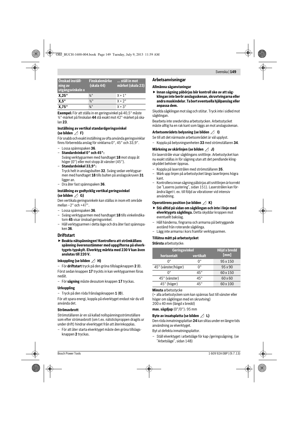 Bosch GTM 12 JL Professional User Manual | Page 149 / 485