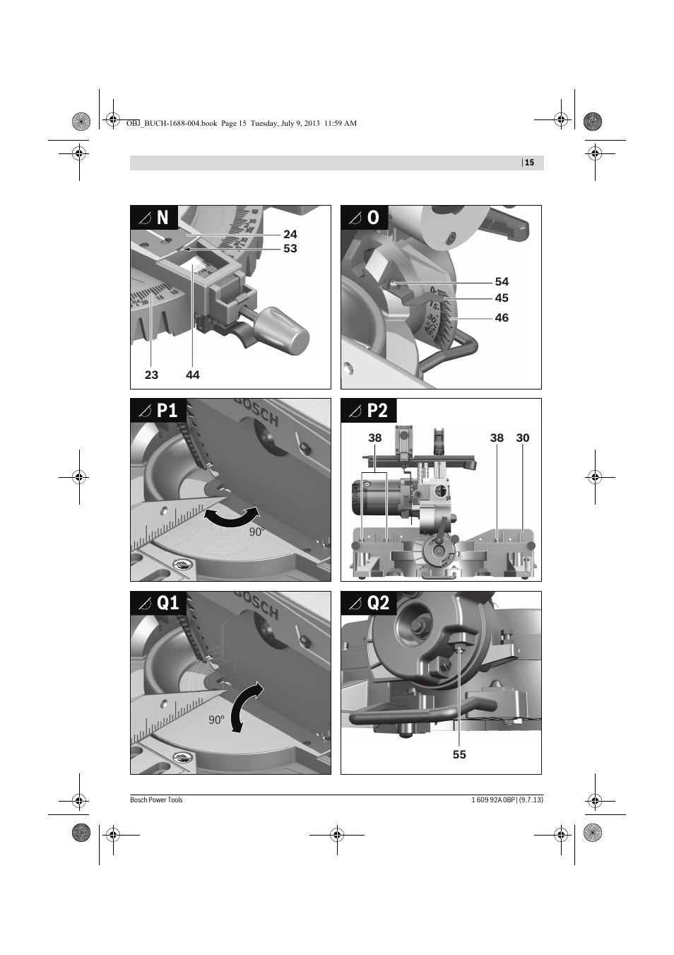 No p1 p2 q1 q2 | Bosch GTM 12 JL Professional User Manual | Page 15 / 485