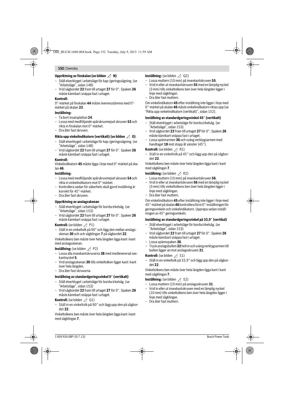 Bosch GTM 12 JL Professional User Manual | Page 152 / 485