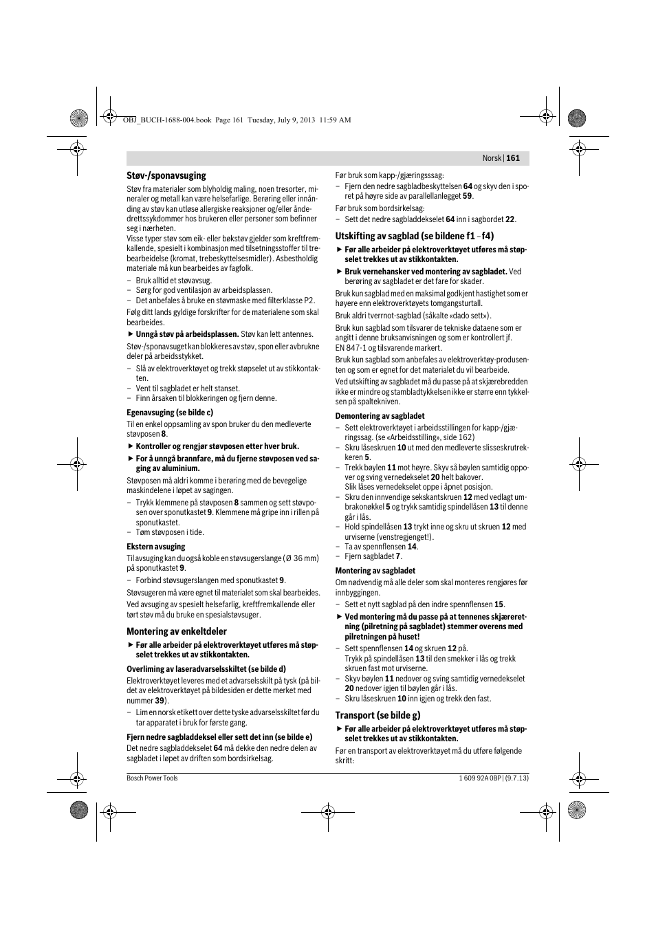 Bosch GTM 12 JL Professional User Manual | Page 161 / 485