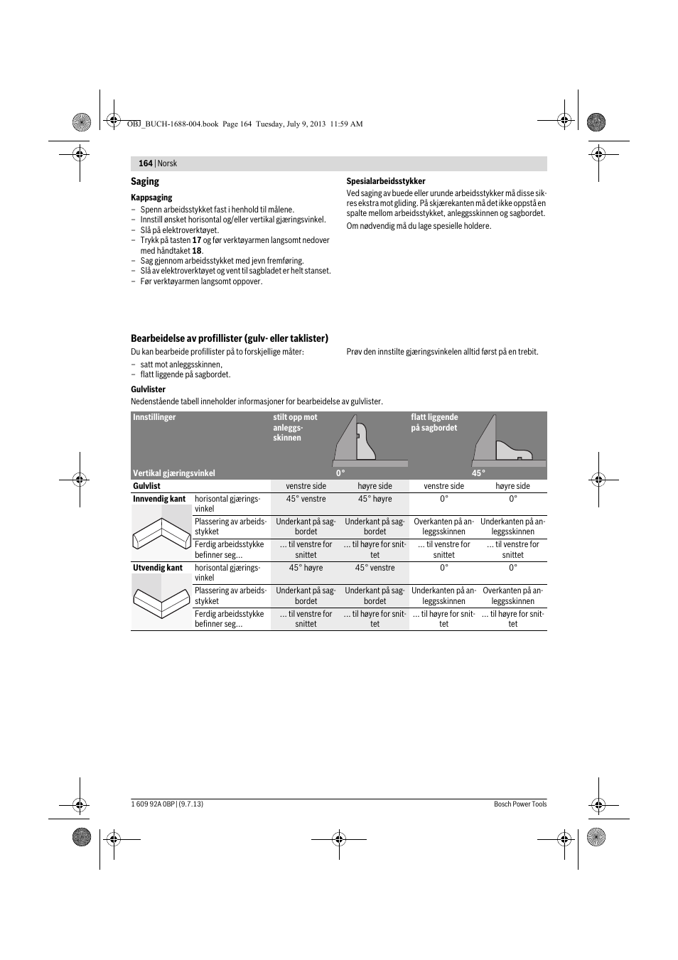 Bosch GTM 12 JL Professional User Manual | Page 164 / 485