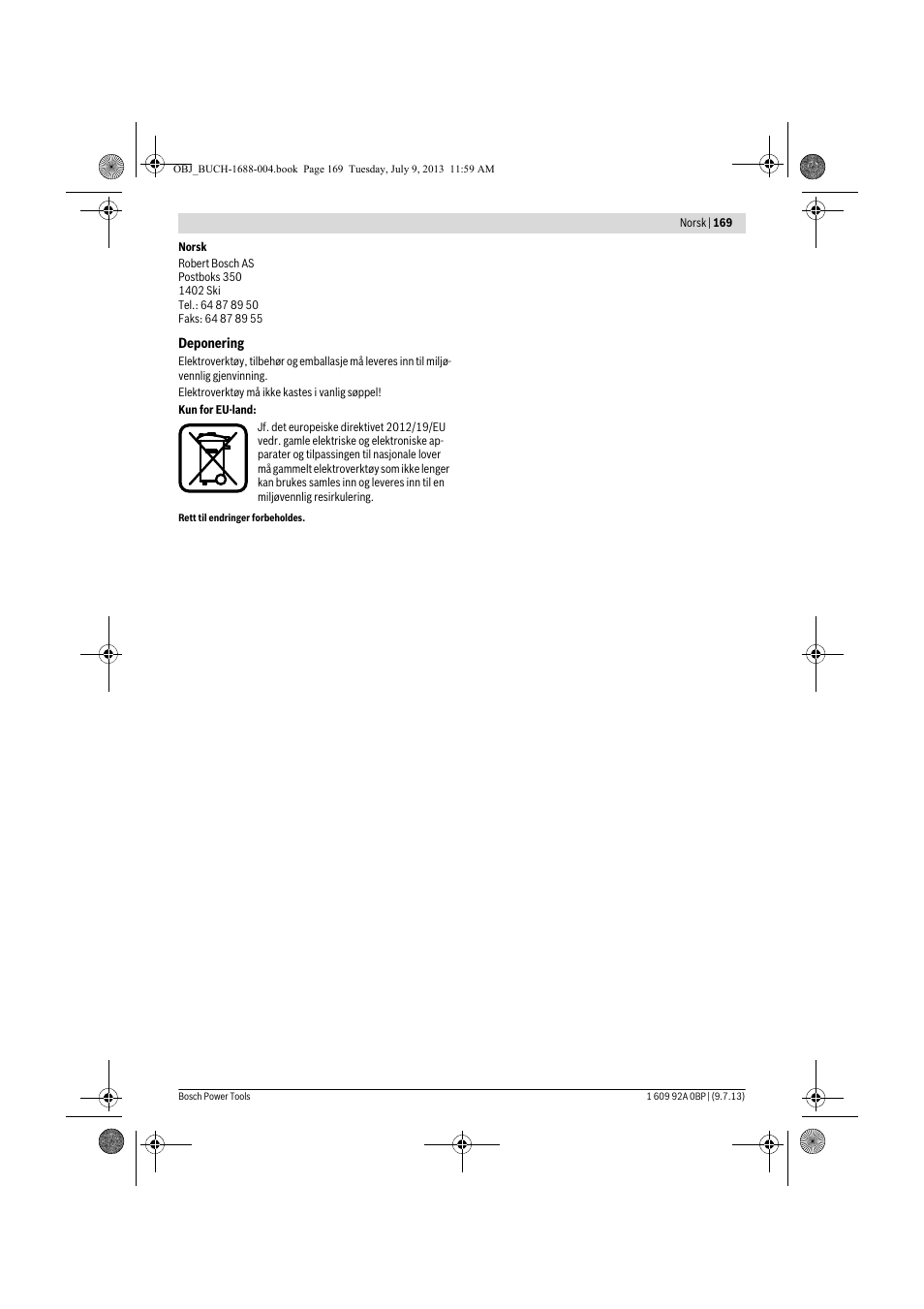 Bosch GTM 12 JL Professional User Manual | Page 169 / 485